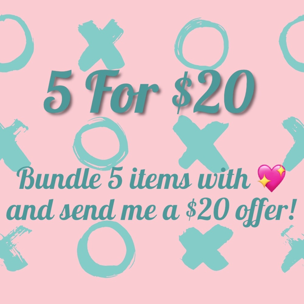 💖5 items for $20
